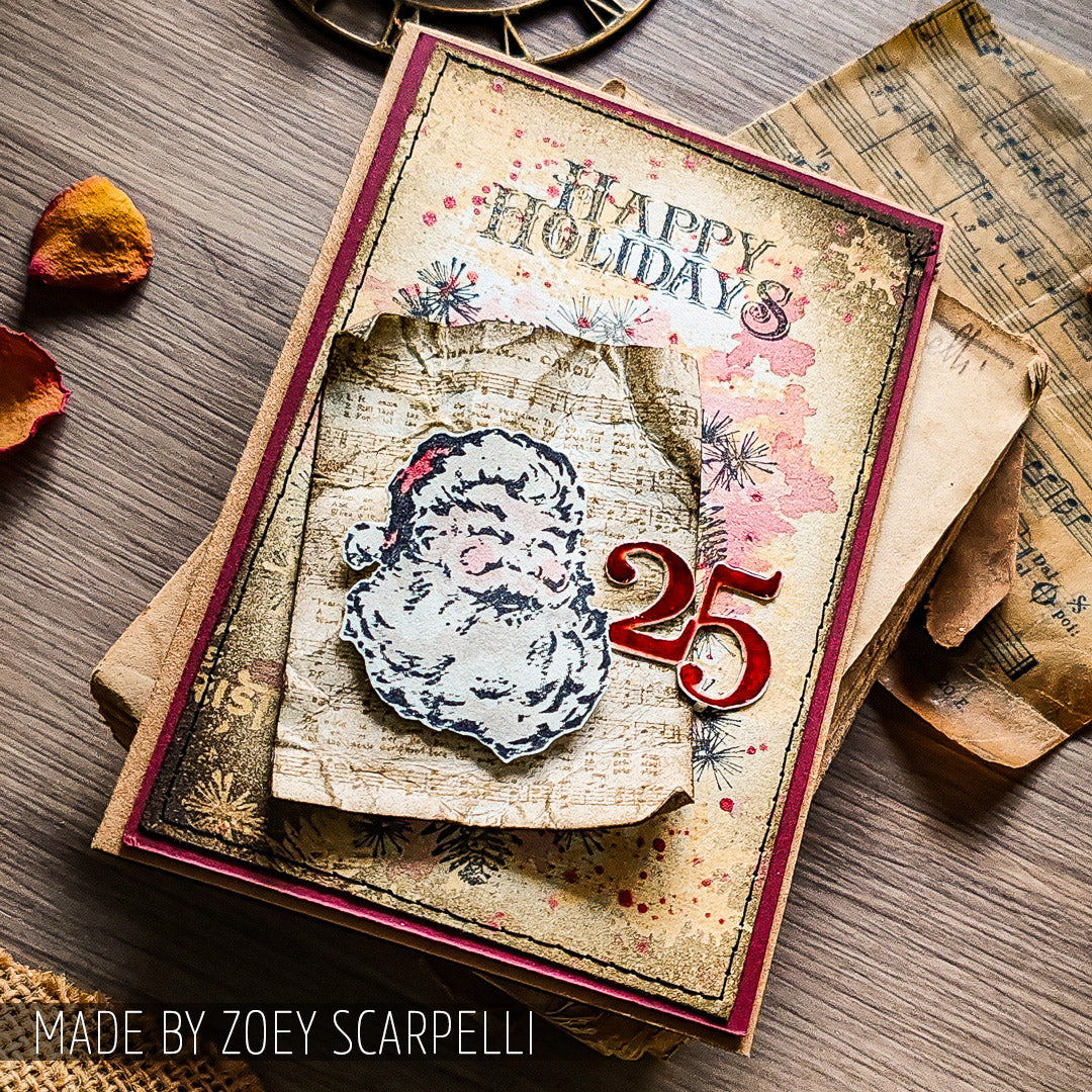 Tim Holtz Cling Rubber Stamps Mini Holidays 3 cms114