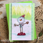 Whimsy Stamps Snowman NoFuss Masks wsnfm28 snowball