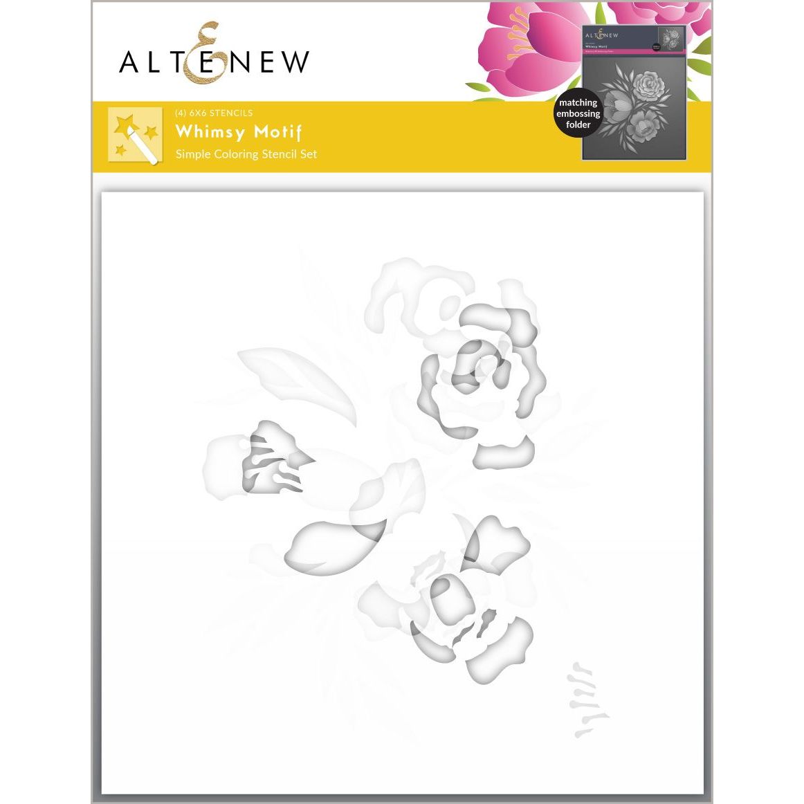 Altenew Whimsy Motif Simple Coloring Stencils alt8469
