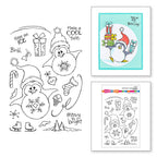 stp-220 Stampendous FransFormer Snowy Penguins Clear Stamps product image