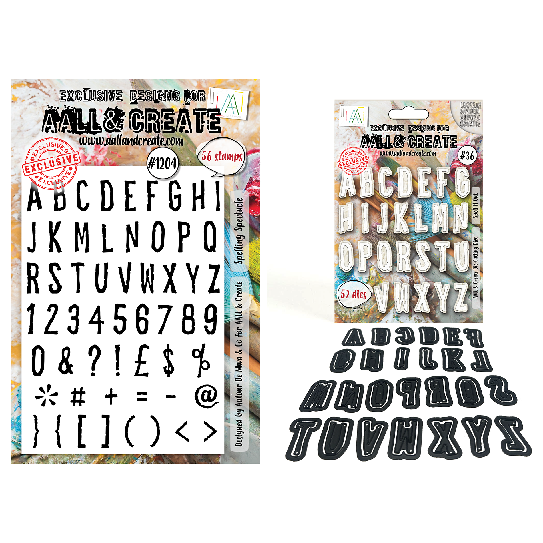 AALL & Create Spelling Spectacle and Spell it Out Stamp and Die Bundle