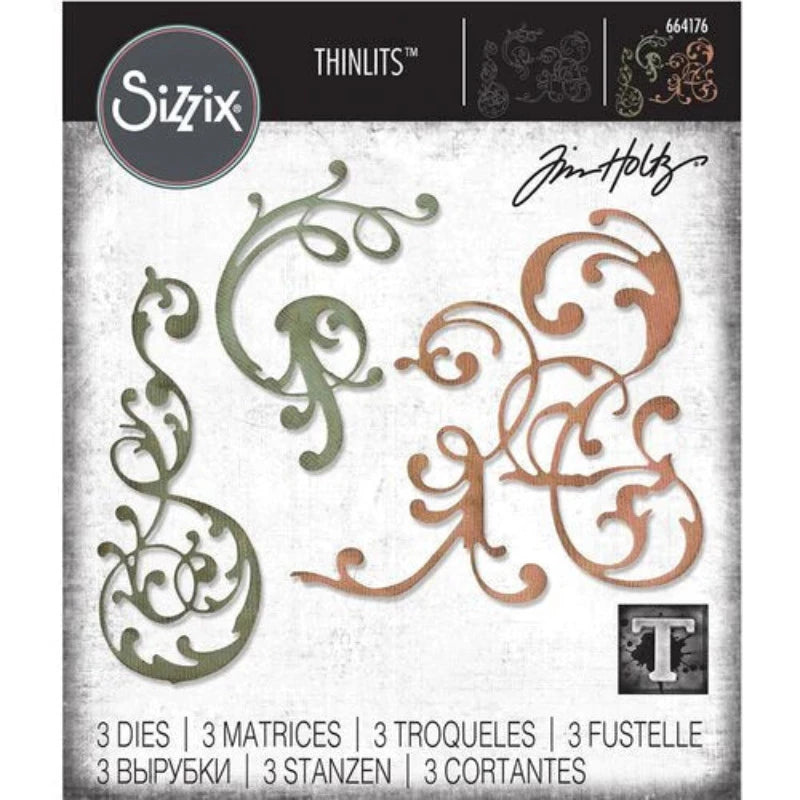 Tim Holtz Sizzix ADORNED Thinlits Dies 664176
