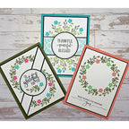 Gina K Designs AUTUMN WREATH BUILDER Clear Stamps 3573 thankful