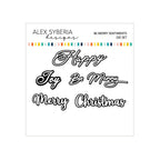 Alex Syberia Designs Be Merry Sentiments Die Set asdd97