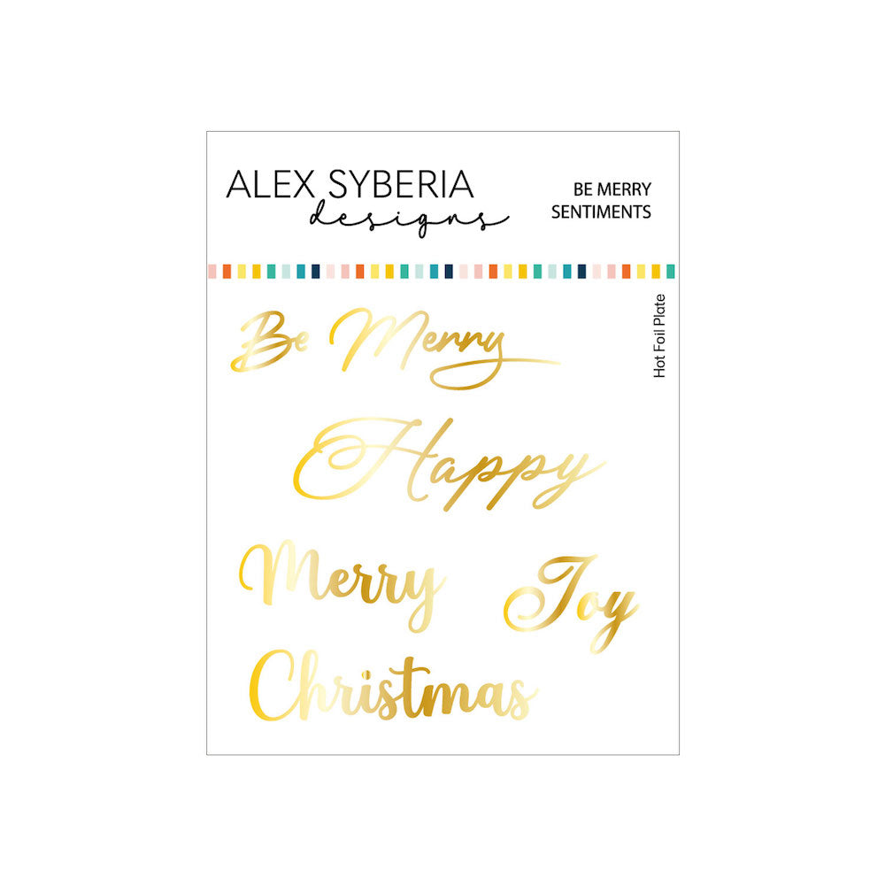 Alex Syberia Designs Be Merry Sentiments Hot Foil Plate Set asdhf97