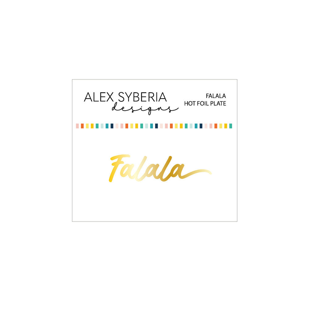 Alex Syberia Designs Falala Hot Foil Plate asdhf95