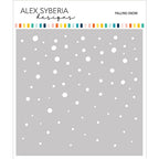 Alex Syberia Designs Falling Snow Stencil asdste98