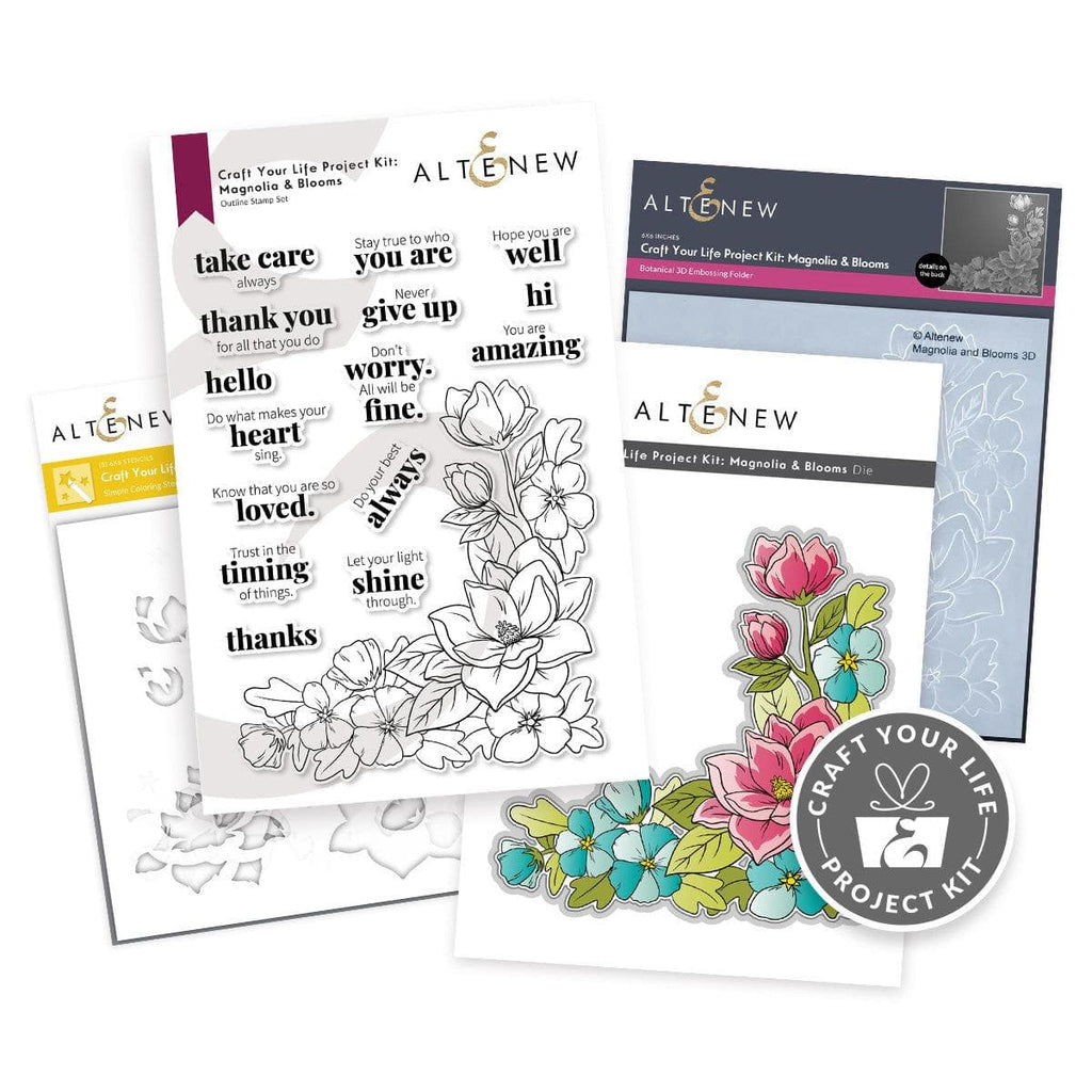 Altenew CRAFT YOUR LIFE PROJECT KIT MAGNOLIA AND BLOOMS ALT7216BN