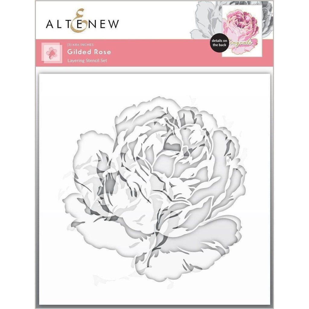 Altenew GILDED ROSE Layering Stencils ALT6643