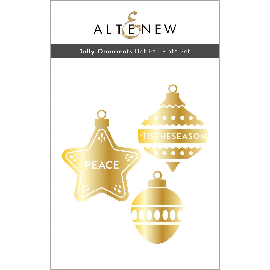 Altenew Jolly Ornaments Hot Foil Plates alt8218