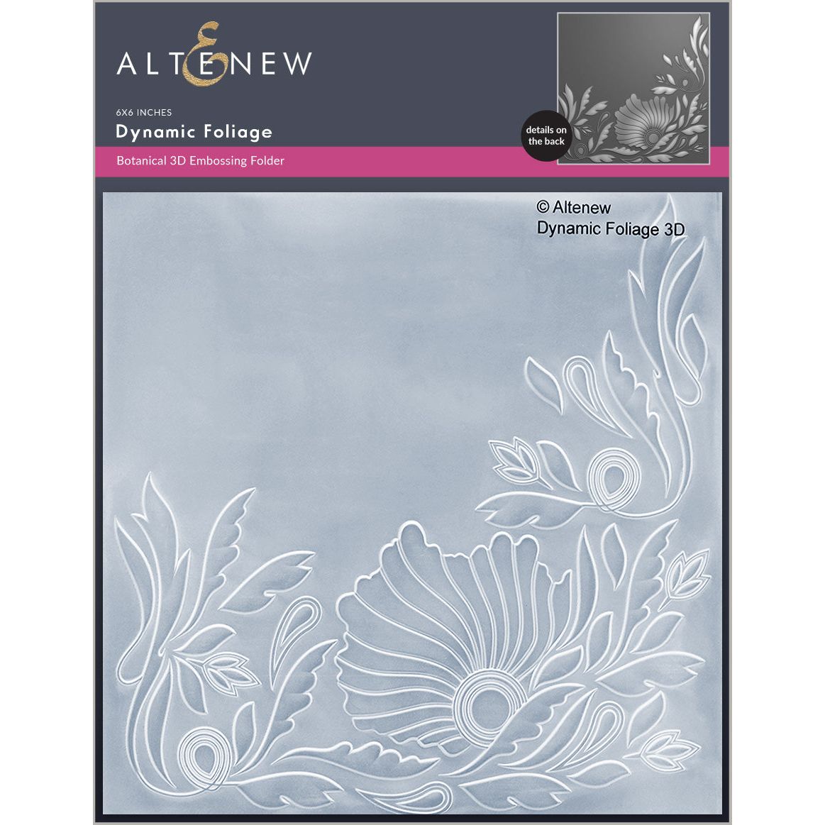 Altenew Dynamic Foliage 3D Embossing Folder alt8213