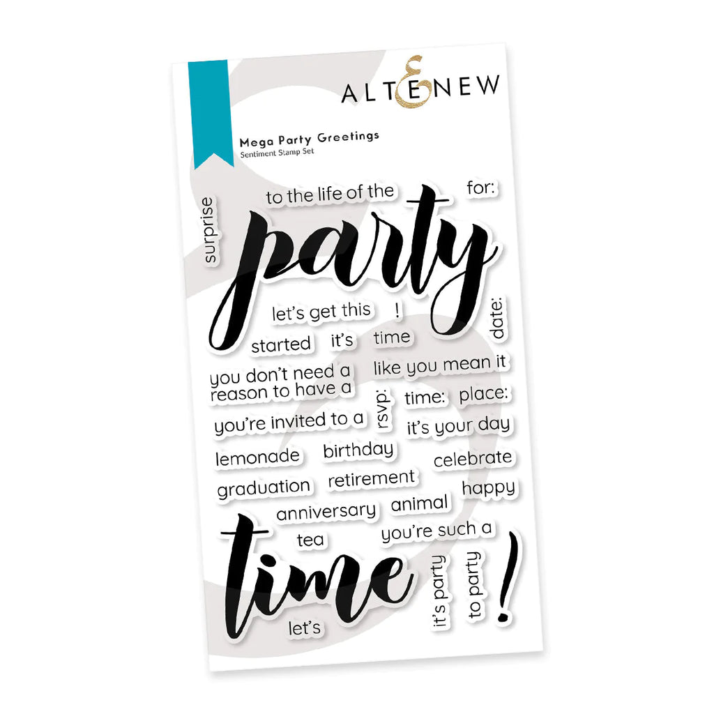 Altenew Mega Party Clear Stamps ALT7998