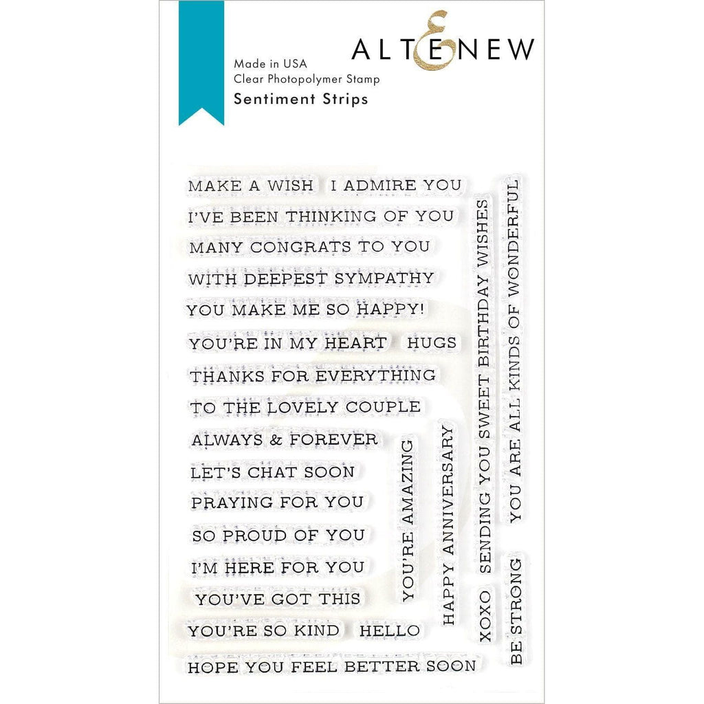 Altenew SENTIMENT STRIPS Clear Stamps ALT3334
