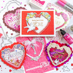 Simon Says Stamp Always and Forever Wafer Dies 1245sdc To Be Loved Valentine's Day Cards
