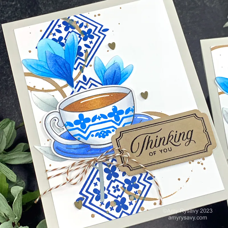 Simon Says Clear Stamps COFFEE FRIEND sss102562c Thinking of You Card | color-code:ALT02