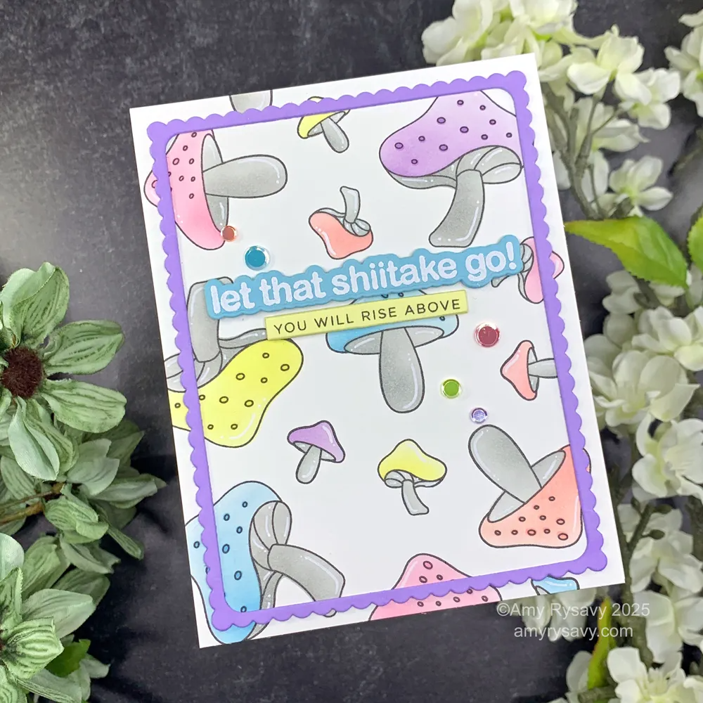 CZ Design Stencil Oh Shiitake czt011 Favorite Things Encouragement Card | color-code:ALT01