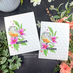 Simon Says Stamp LAYERED WARBLER Wafer Dies s794 Cozy Hugs Thinking of You Cards | color-code:ALT05