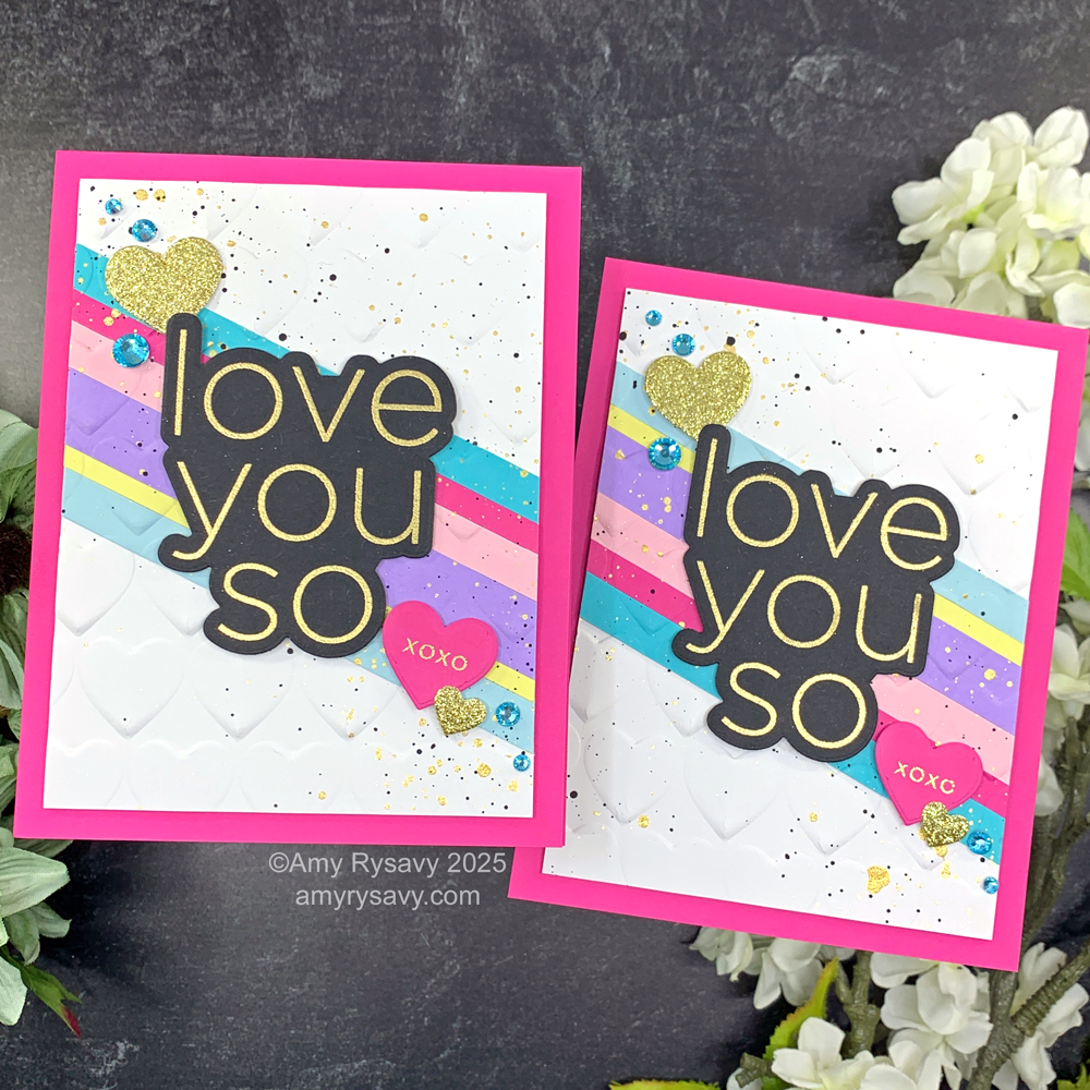 CZ Design Stamps and Dies Clean Line XL Love You Cards | color-code:ALT01