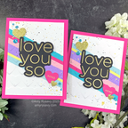 CZ Design Stamps and Dies Clean Line XL Love You Cards | color-code:ALT01