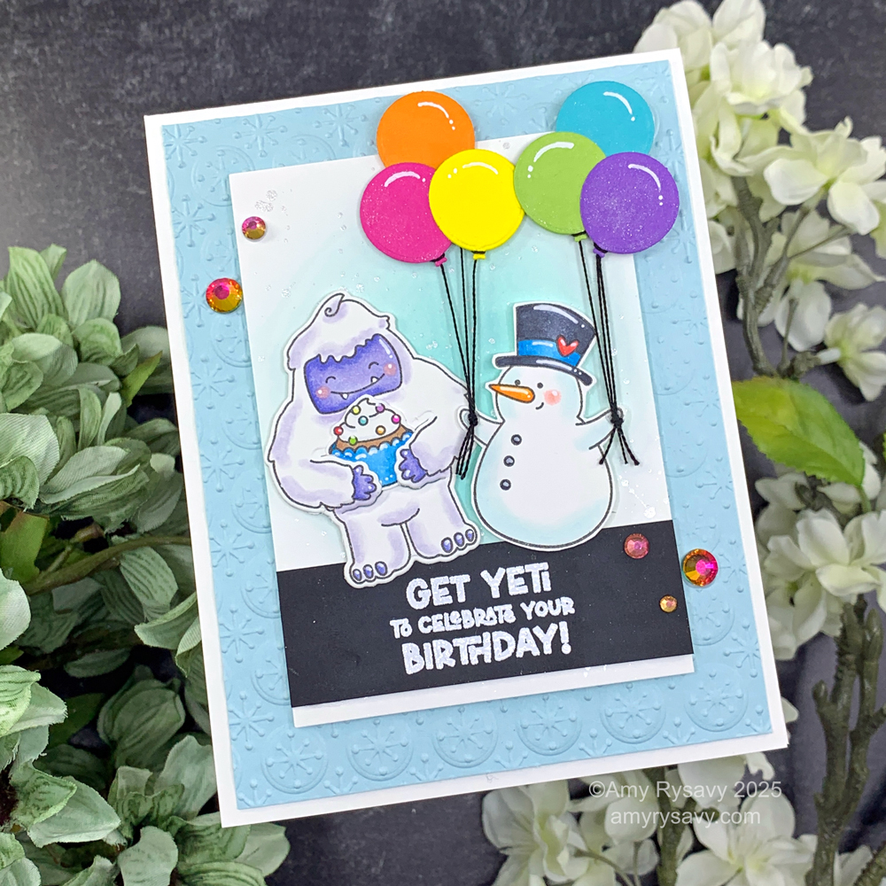 Simon Says Stamp Get Yeti and Balloon Wafer Die 1273sdc Birthday Card | color-code:ALT07