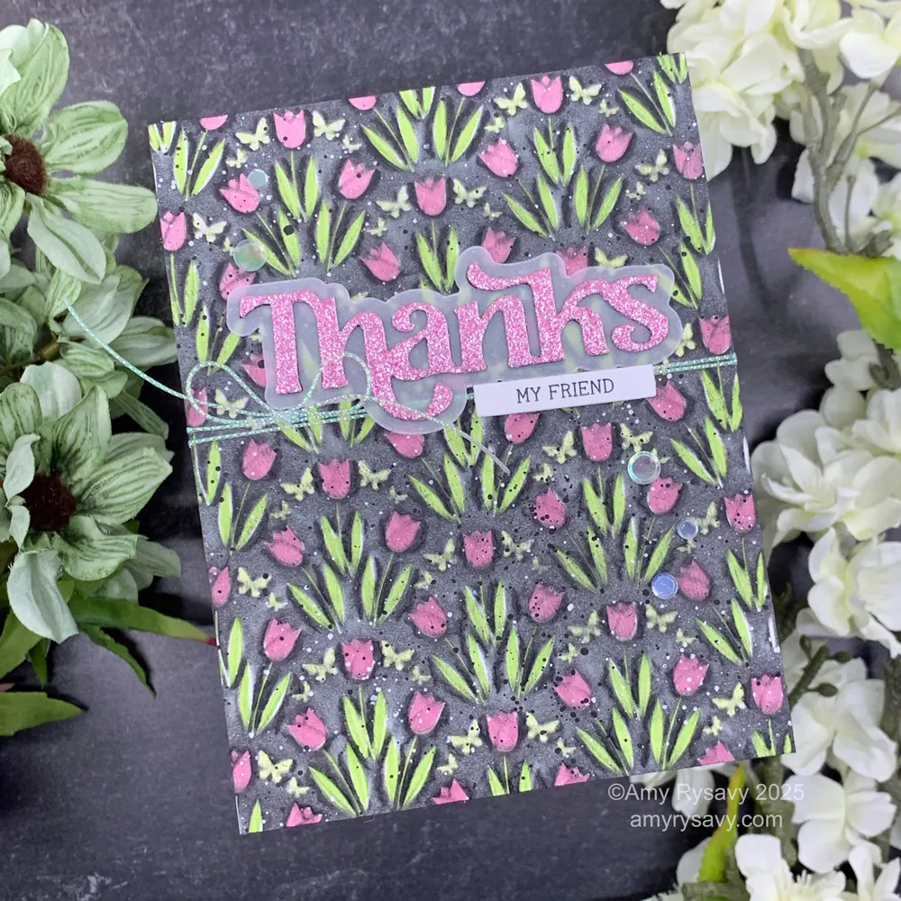 Simon Says Stamp Thank You EZ Strips 1004ez Favorite Things Thanks Card | color-code:ALT01