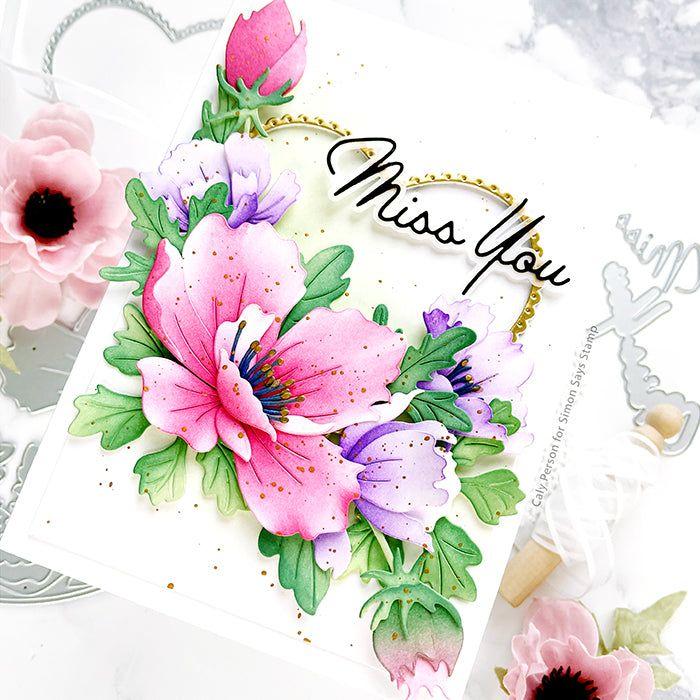 Memory Box Graceful Anemone Dies 94764 miss you | color-code:ALT01
