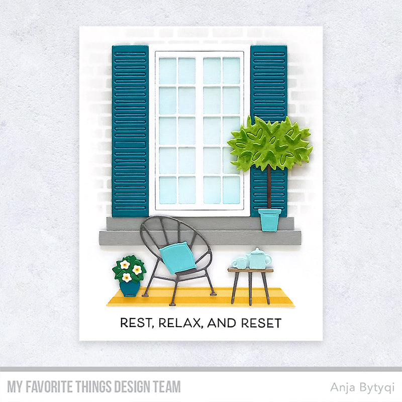 My Favorite Things Outdoor Oasis Sentiments Clear Stamps cs792 rest relax | color-code:alt1
