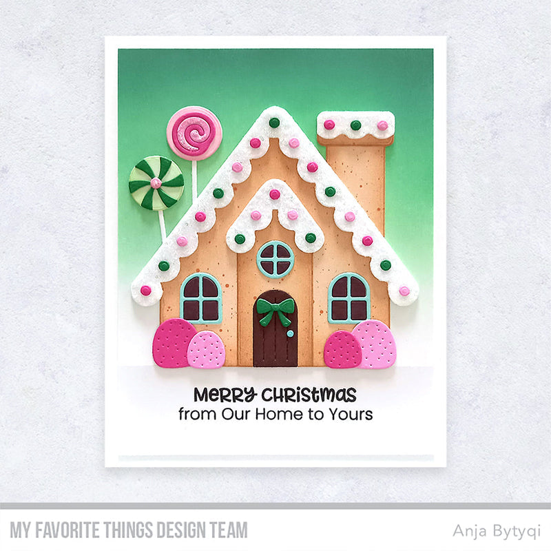 My Favorite Things Gingerbread Greetings Clear Stamps cs831 Merry Christmas | color-code:alt2