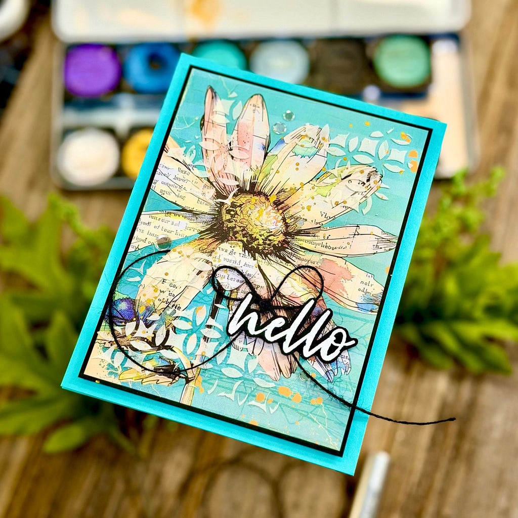 Simon Says Stamp A Little Artsy Wafer Dies 1637sdc Hello Card | color-code:ALT03
