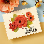 s5-616 Spellbinders Heartfelt Thanks and Scallops Etched Dies hello