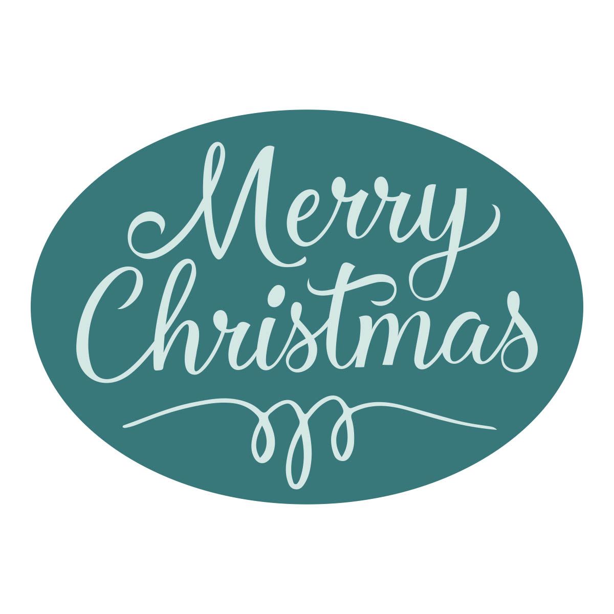 ws-100 Spellbinders Merry Christmas Oval Wax Seal Stamp merry christmas
