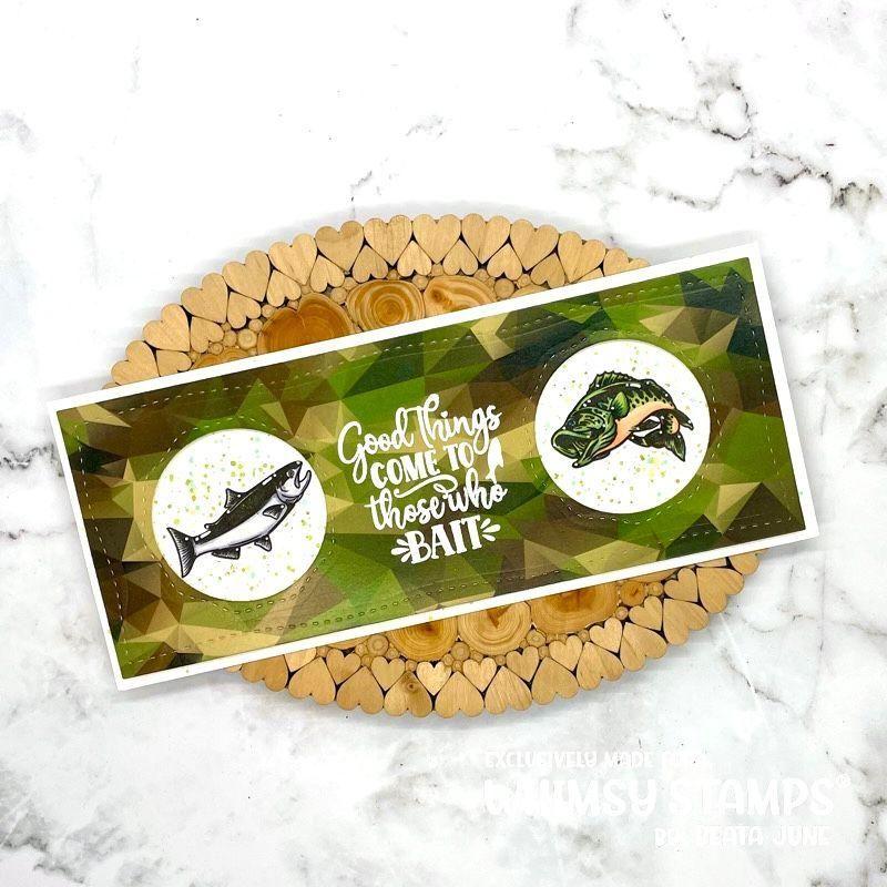 Whimsy Stamps Bite Me Clear Stamps WSD379a Bait