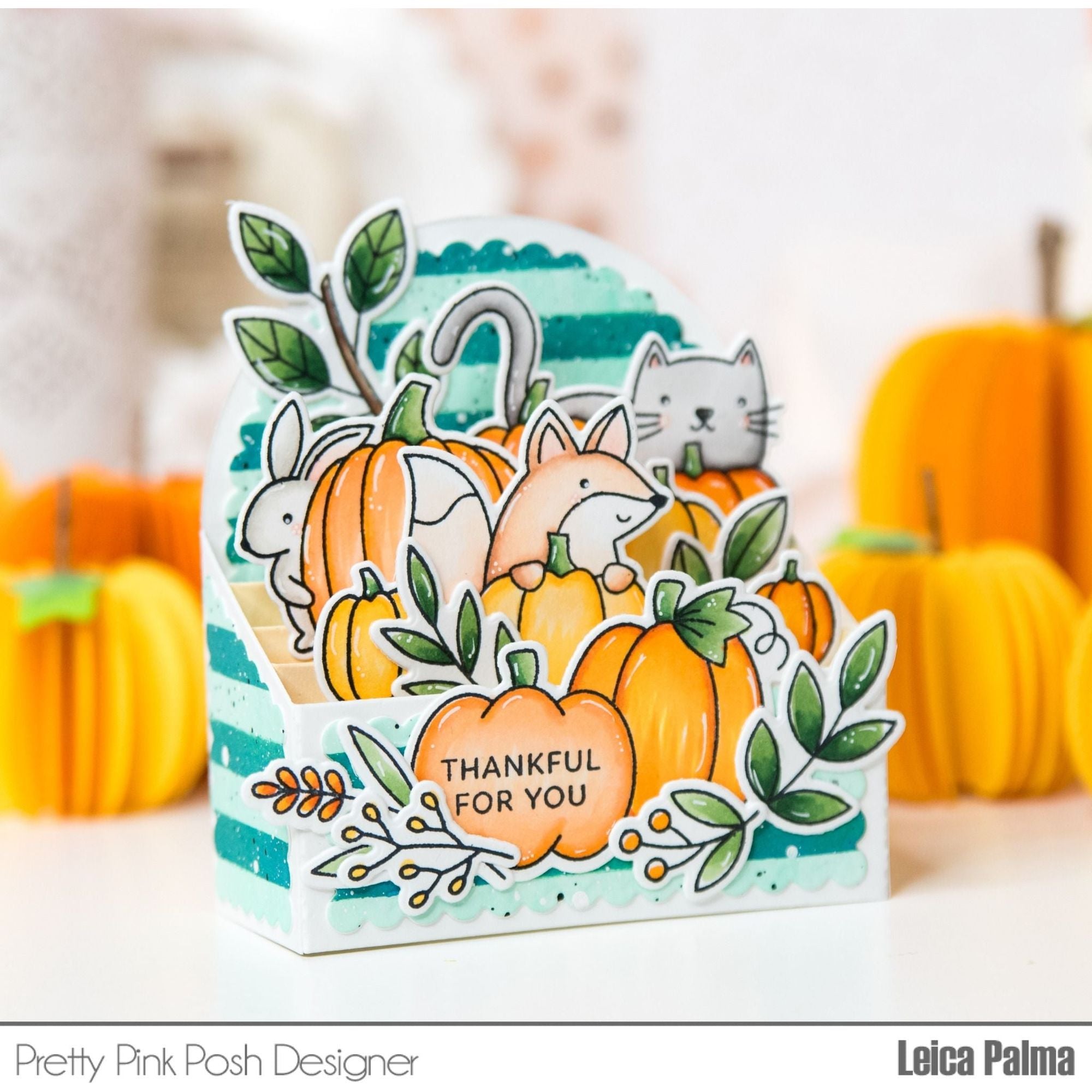 Pretty Pink Posh Halloween Signs Clear Stamps pumpkin patch
