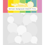 Waffle Flower Balloon Background Stencil Trio 421355