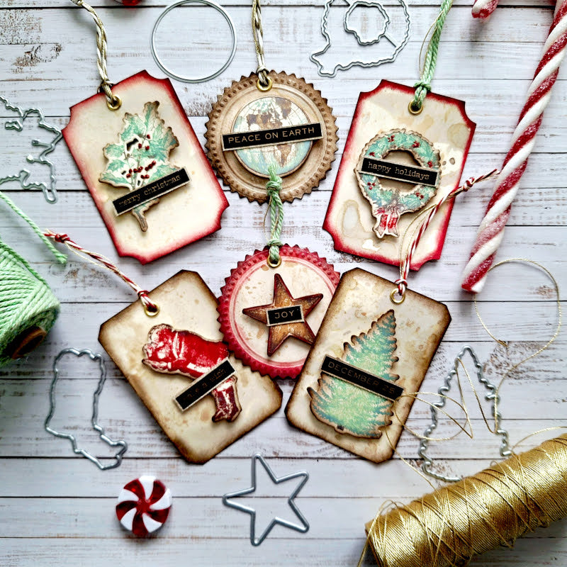 Tim Holtz Cling Rubber Stamps Holiday Things cms441