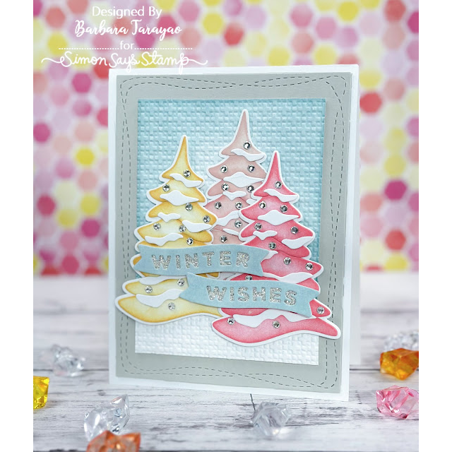 Simon Says Stamp Snowy Tree Wafer Dies 1568sd Winter Card | color-code:ALT11