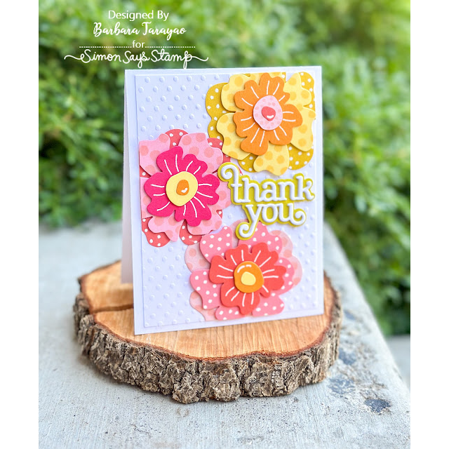 Simon Says Stamp Bold Flower Wafer Dies 1320md Moments in Time Thank You Card | color-code:ALT11