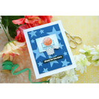 Rainbow Splash Stencil Basketball rss112c Encouragement Card | color-code:ALT01