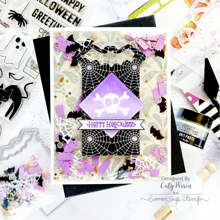 Simon Says Stamp Bat Tag Wafer Die sssd112921 Halloween Card | color-code:ALT01