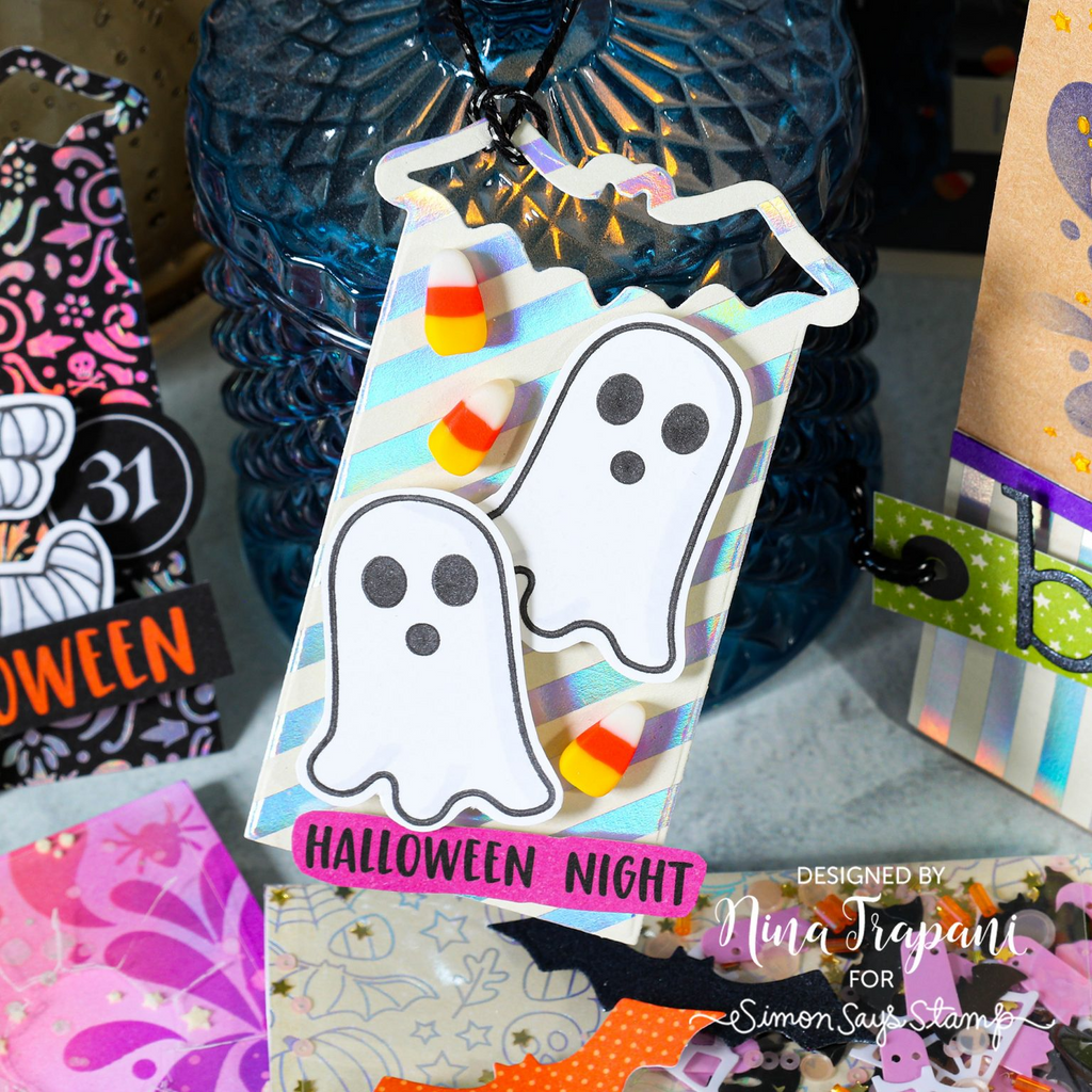 Simon Says Stamp Bat Tag Wafer Die sssd112921 Halloween Tag | color-code:ALT04
