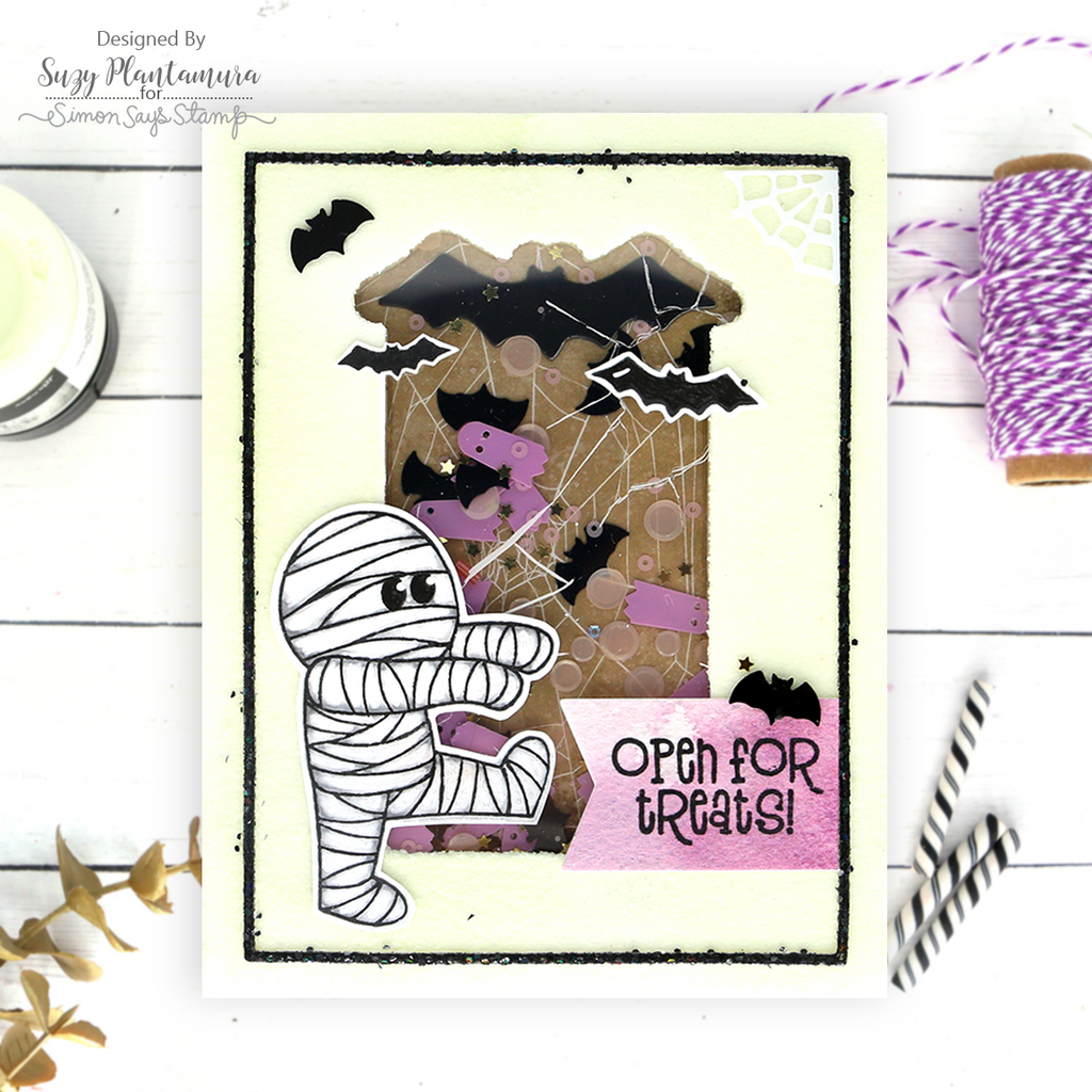 Simon Says Stamp Bat Tag Wafer Die sssd112921 Halloween Card | color-code:ALT05