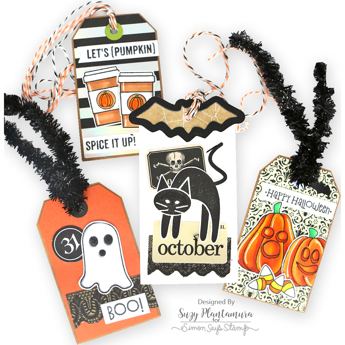 Simon Says Stamp Bat Tag Wafer Die sssd112921 Halloween Tags | color-code:ALT06