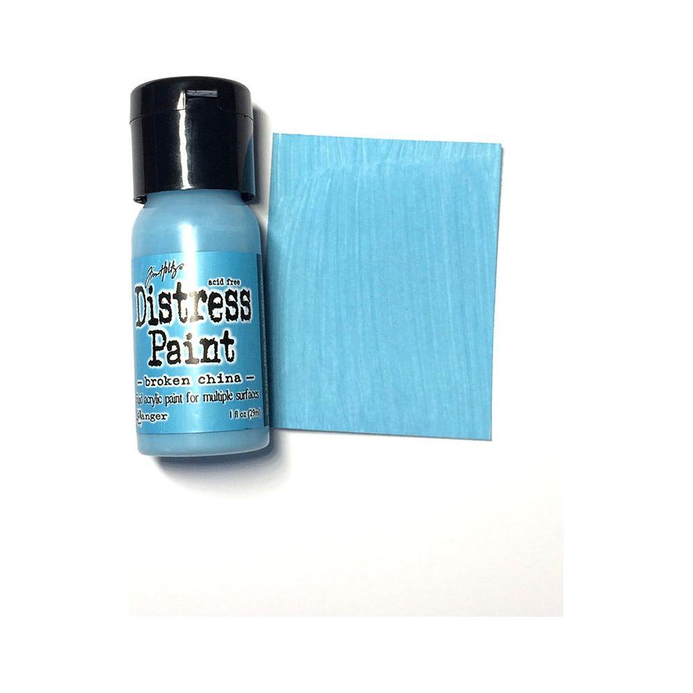 Tim Holtz Flip Top Distress Paint Broken China Ranger TDF52944 Color Swatch