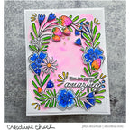 Pinkfresh Studio Berries And Blossoms Cling Stamp 219924 You Are Amazing Card | color-code:ALT01
