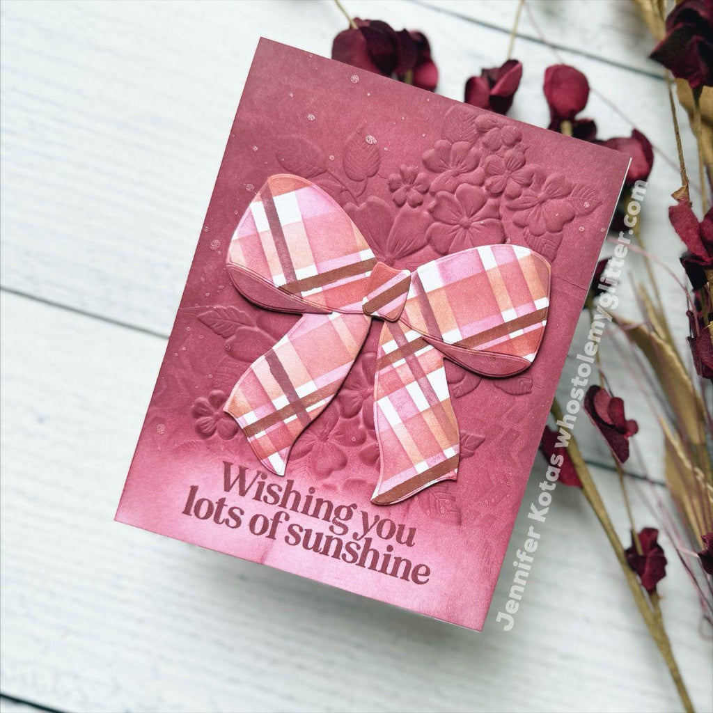Simon Says Stamp Big Bow Wafer Dies 1132sd Stamptember Encouragement Card