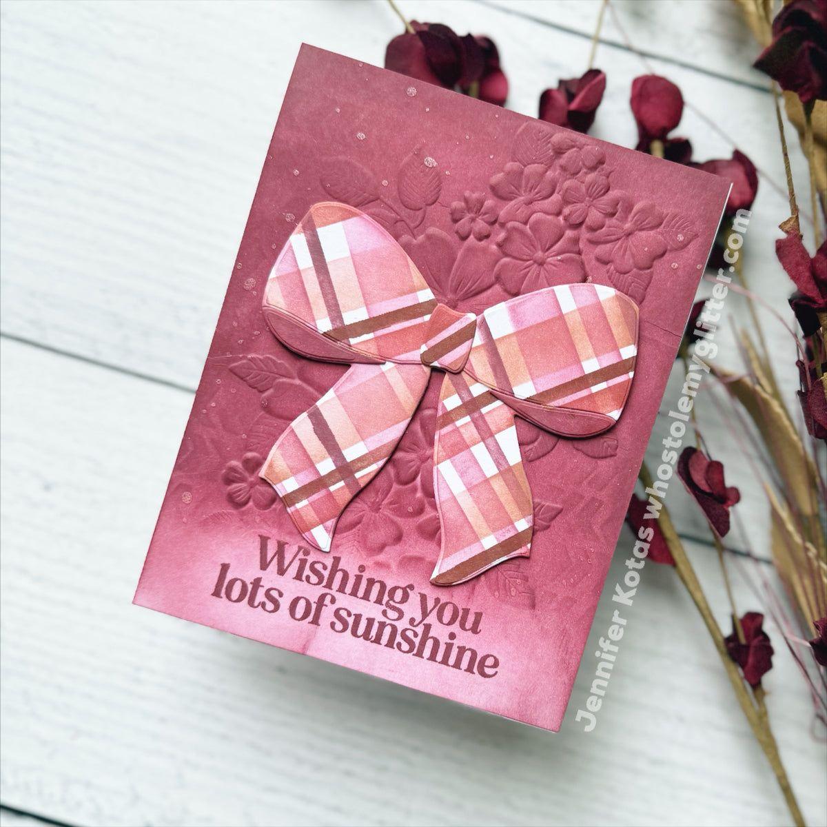 Simon Says Stamp Big Bow Wafer Dies 1132sd Stamptember Encouragement Card