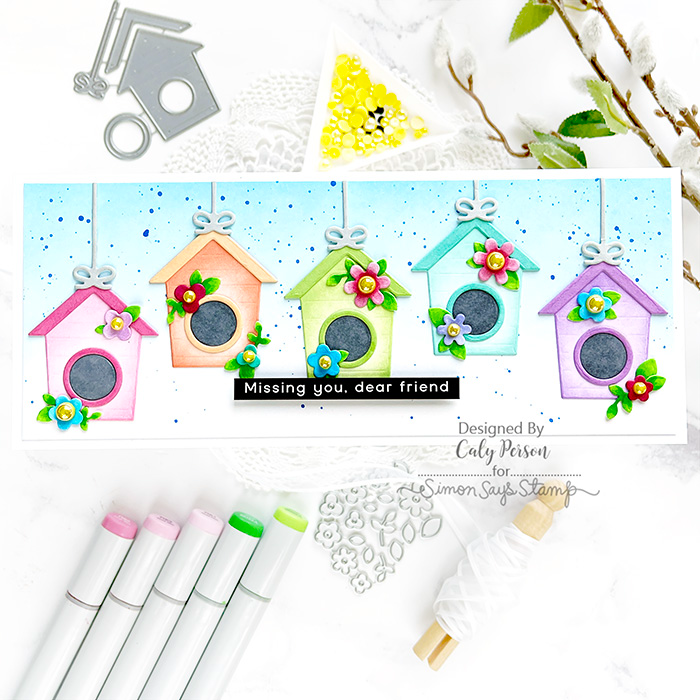 Simon Says Stamp! Simon Says Stamp BITTY BIRDHOUSE Wafer Die sssd112332 Miss You Card | color-code:ALT01