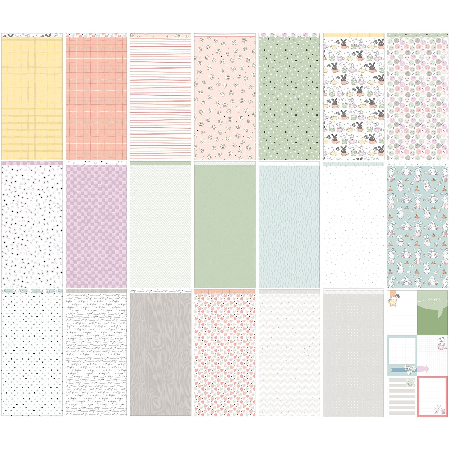 ModaScrap Bunny Kisses 6x12 Paper bkspp6 designs