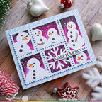 Waffle Flower Elegant Christmas 2 Matching Dies 421732 snowmen