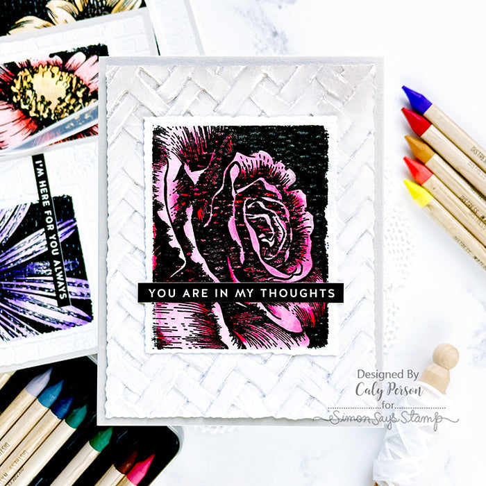 Tim Holtz Sizzix INTERTWINED 3D Texture Fades Embossing Folder 664759 rose | color-code:ALT01